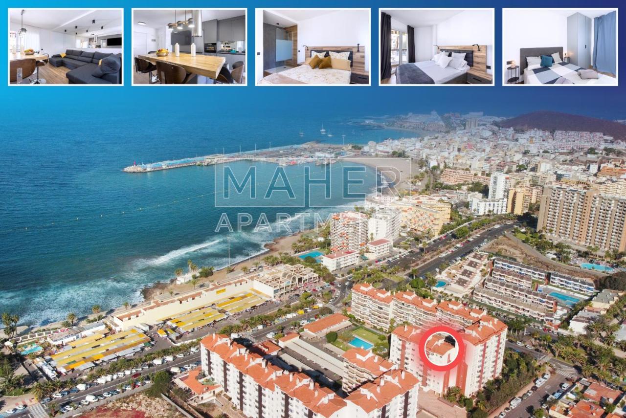 Spectacular Sea View Penthouse Appartement Los Cristianos  Buitenkant foto