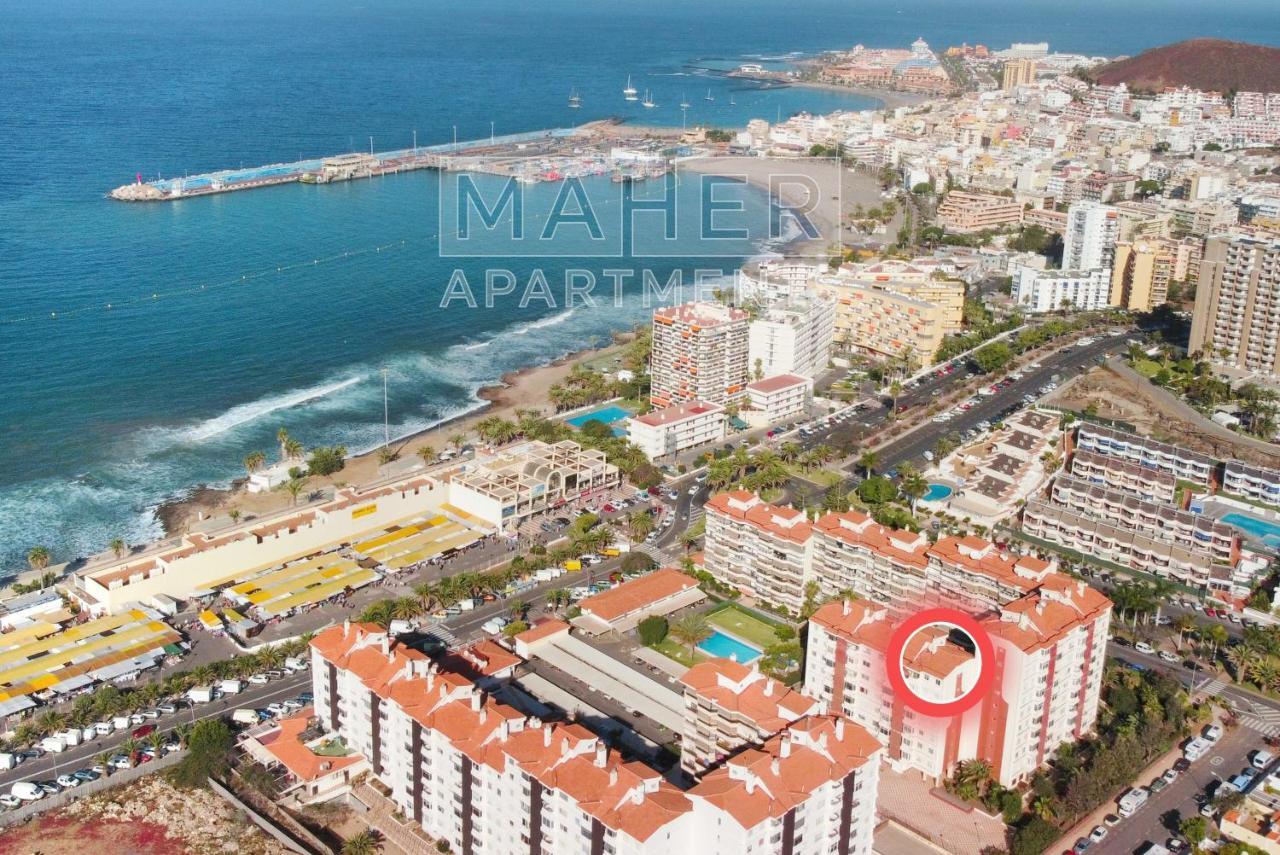 Spectacular Sea View Penthouse Appartement Los Cristianos  Buitenkant foto